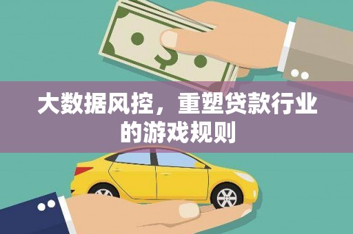 醴陵大数据风控，重塑贷款行业的游戏规则