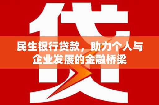 醴陵民生银行贷款，助力个人与企业发展的金融桥梁