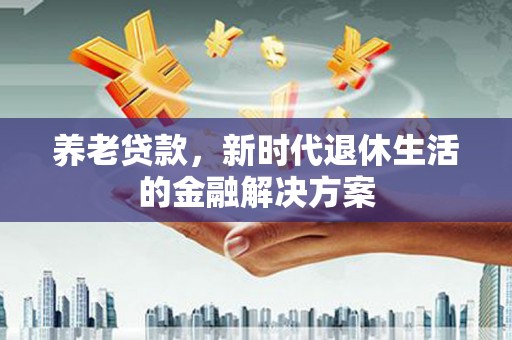 醴陵养老贷款，新时代退休生活的金融解决方案