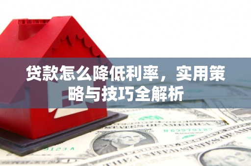 醴陵贷款怎么降低利率，实用策略与技巧全解析